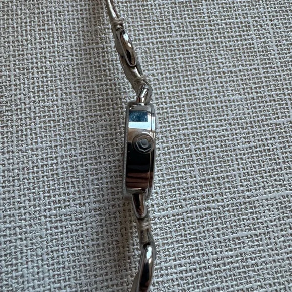 Coach Metallic Platinum Leather and SS Watch - Picture 6 of 10